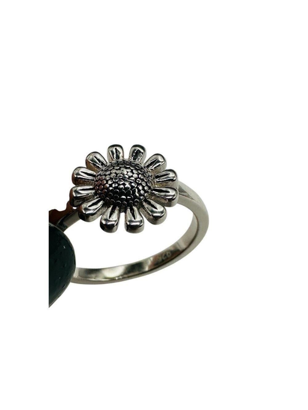 925 Sterling Silver Sunflower Ring Womens 7 Biker Hippie Flower Summer Daisy NWT - Picture 7 of 13